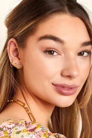 Boucles d'oreilles Twisted Shell Acier inoxydable h5 Image3